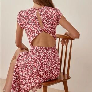 Reformation Gavin Dress | Red & White Floral